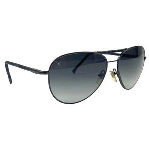 Louis Vuitton Damier Graffit Sunglasses Conspiracy Pilot Z0439U Black Gradient